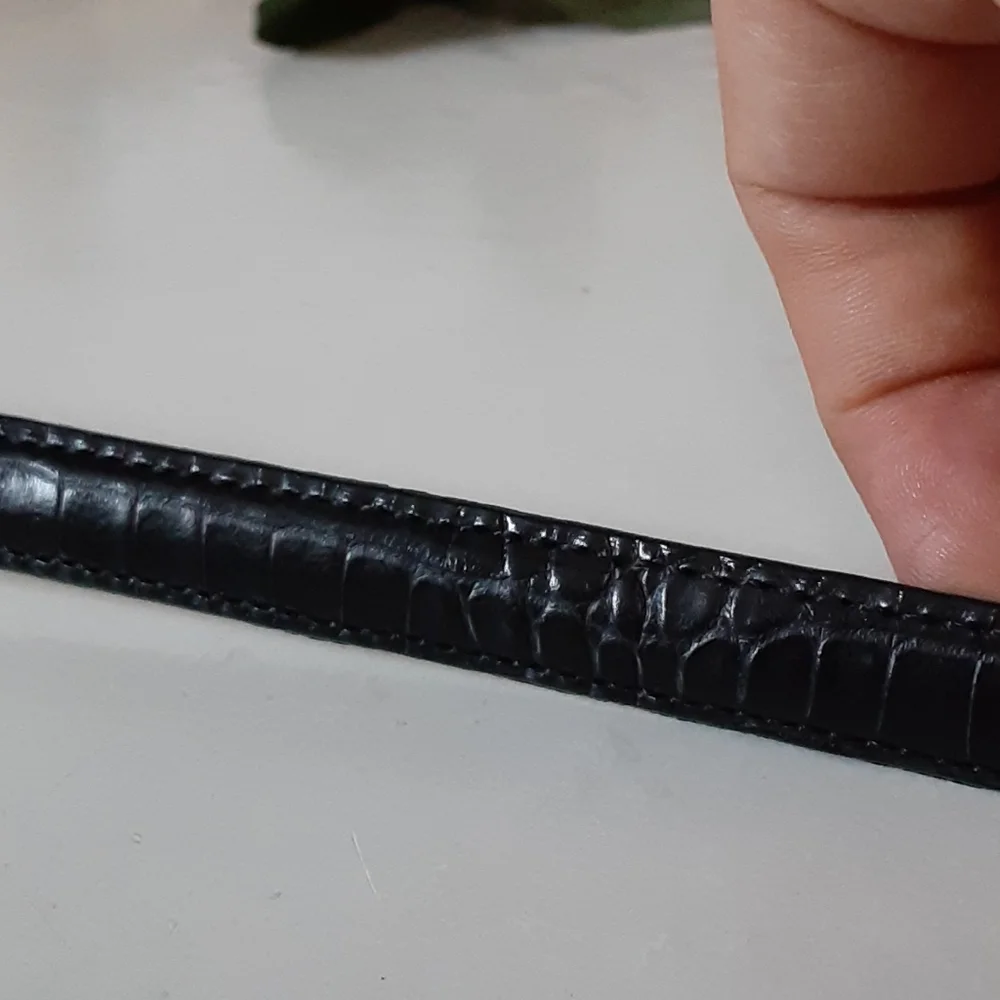 Brighton Alligator embossed gray stone belt L/34